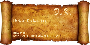 Dobó Katalin névjegykártya