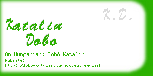 katalin dobo business card
