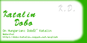 katalin dobo business card